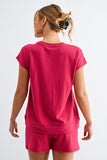 Offset French Terry Core Comfort Top