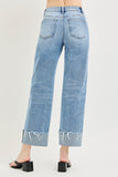 High Rise  Boyfriend Cuffed pants