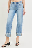 High Rise  Boyfriend Cuffed pants