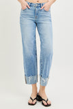 High Rise  Boyfriend Cuffed pants