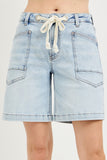 Slouchy Jorts With Waistband Drawstring