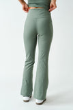 Sculpted High-waist Flare Legging