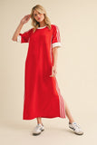 Sporty Chic Casual Maxi Dress