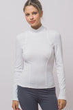 Mock Neck Long-sleeve Top