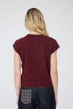 Raw Edge Sleeveless Lightweight Cardigan