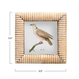 Wood & Bone Photo Frame (holds 4 X 4)