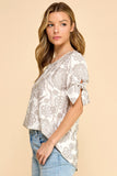 Floral Short-sleeve Top
