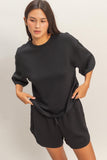 Scuba Short Sleeve Boxy Top