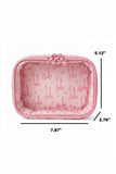 Coquette Bow Transparent Cosmetic Bag
