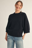 Drop Shoulder Soft Comfy Sweater Top