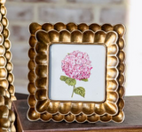 4 X 4 Sq.  Bronze Scallop Frame