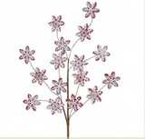 32" Gingerbread Snowflake Spray