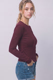 Ribbed Long-sleeve Cardigan