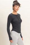 Henley Long Sleeve Top