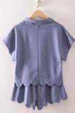 Half-zip Scallop Active Top