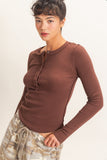 Henley Long Sleeve Top