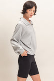 Half-zip Collar Raglan Pullover