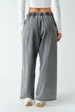 Mineral Wash Drawstring Slouch Pants | Cotton Stretch Lounge Pants