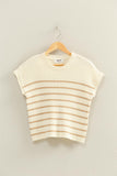 Ribbed Striped Knit Top
