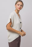 Sleeveless Cardigan Vest