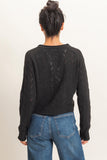Knit Button Front Cardigan