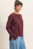 Roll Neck Seam Detail Sweater