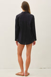 Sheer Cotton Blend Light Weight Oversized Classic Shirt