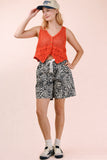 Leopard Printed Casual Comfy Shorts