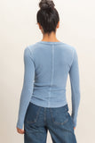 Henley Long Sleeve Top