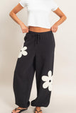 Floral Drawstring Jogger Pants