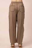 Stitch Detail Casual Knit Pants