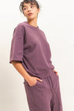 Crew Neck Short Sleeve Top
