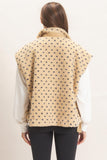 Polka Dot Sherpa Vest
