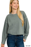 Pigment Dye Enzyme Washing Oversized R-neck Tee