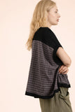Dolman Sleeve Textured Knit Casual Top