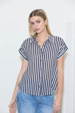 Striped Lightweight Woven Top