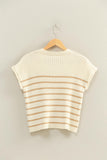 Ribbed Striped Knit Top