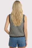 Short Sleeve Striped Tunic With Varsity Taped Hem