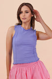 Lettuce Hem Casual Fitted Knit Top
