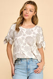 Floral Short-sleeve Top