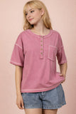 Mineral Washed Oversized Comfy Knit Top