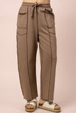 Stitch Detail Casual Knit Pants
