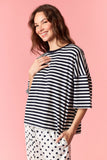 Hayley Striped Round Neck