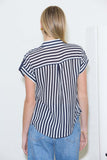 Striped Lightweight Woven Top