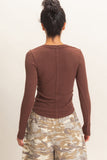 Henley Long Sleeve Top