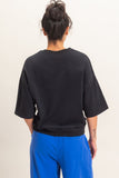 Crew Neck Short Sleeve Top