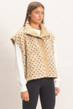 Polka Dot Sherpa Vest