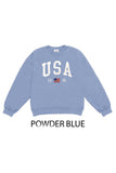 French Terry Sweatshirt With Usa Patch