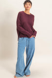 Roll Neck Seam Detail Sweater