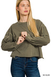 Pigment Dye Enzyme Washing Oversized R-neck Tee